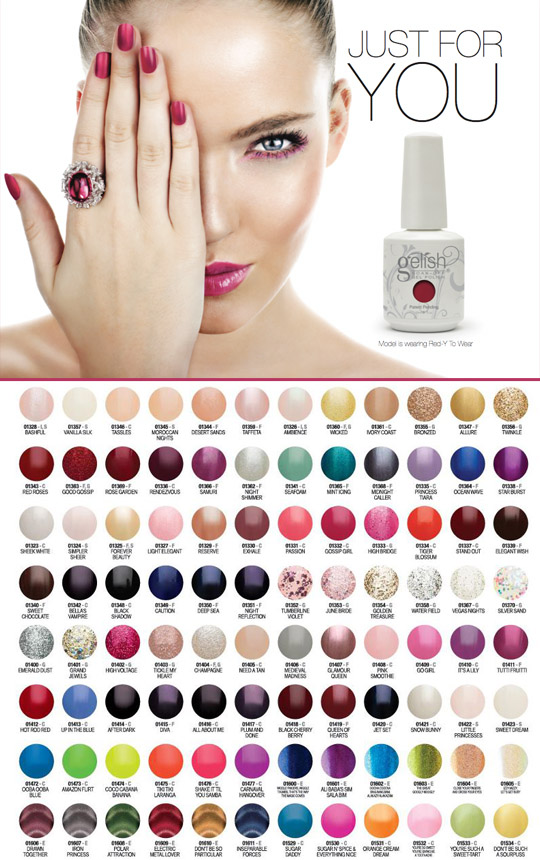 gelish nagels kleuren